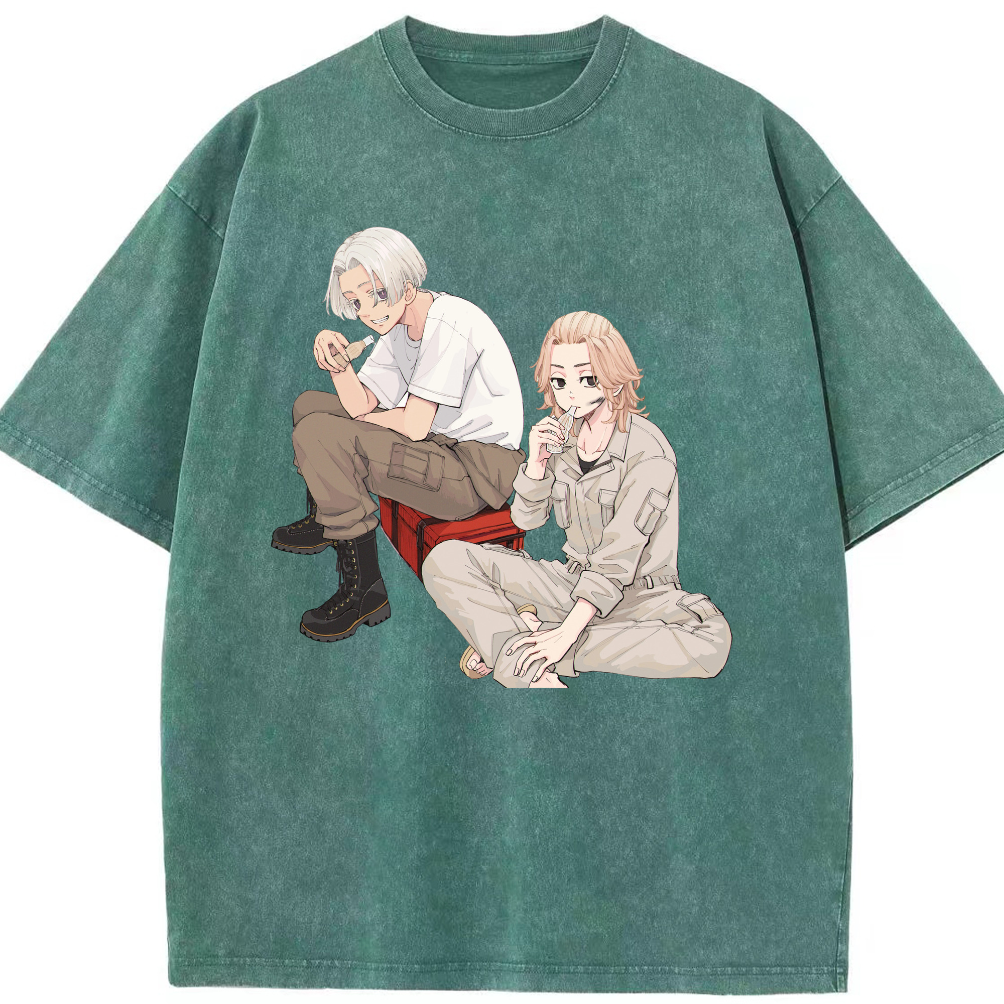 （画像用） 東京リベンジャーズ Tokyo Revengers 綿100% ヴィンテージ風 半袖Tシャツ（フロントプリント）